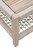 Wrap Outdoor Square Coffee Table - Taupe and White-Gray Teak