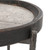 51005092 - Dakota Round End Table Weathered Black Travertine