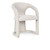 53051595 - Archie Distressed Leather Dining Chair Birch Cream