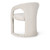 53051595 - Archie Distressed Leather Dining Chair Birch Cream