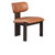 53004815 - Martina Distressed Leather Wood Dining Chair Autumn Brown