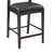 53004797 - Rooney Leather Wood 26  Counter Stool Jet Black