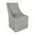 53004328 - Warwick Upholstered Rolling Dining Chair Gray Gray