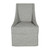 53004328 - Warwick Upholstered Rolling Dining Chair Gray Gray
