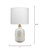 Alice Ceramic Table Lamp, Cream