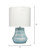 Cottage Ceramic Table Lamp, Blue