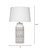 Dalia Ceramic Table Lamp, White