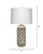Flora Resin Table Lamp, White Wash