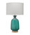 Aqua Frosted Glass Table Lamp