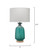 Aqua Frosted Glass Table Lamp