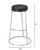 Henry Round Leather Bar Stool