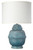 Kaya Ceramic Table Lamp, Blue