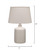 Milk Jug Glass Table Lamp, Cream