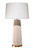 Pleated Ceramic Table Lamp, Cream