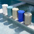 Porto Ceramic Indoor/Outdoor Side Table-Large, Gray