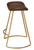 Theo Leather Counter Stool, Brown