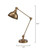 Wallace Adjustable Table Lamp, Antique Brass