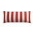 Outdoor CafÃ© Stripe Lumbar Pillow - Red