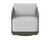 Allariz Swivel Armchair - Warm Grey - Gracebay Light Grey