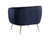 Amara Lounge Chair - Abbington Navy