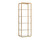 Ambretta Bookcase - Small - Gold / Clear