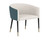 Asher Lounge Chair - Mina Ivory / Meg Dusty Teal