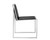Blair Dining Chair - Stainless Steel - Black Croc