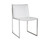 Blair Dining Chair - Stainless Steel - White Croc