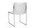 Blair Dining Chair - Stainless Steel - White Croc