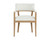 Brylea Dining Armchair - Natural - Heather Ivory Tweed
