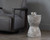 Cara End Table - Marble Look - Grey