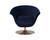 Carine Swivel Lounge Chair - Quilted Abbington Navy
