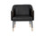 Carter Lounge Chair - Napa Black / Napa Cognac