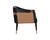 Carter Lounge Chair - Napa Black / Napa Cognac