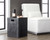 Castor End Table - Black