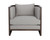 Chloe Lounge Chair - Distressed Brown - Linoso Light Grey