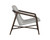 Cinelli Lounge Chair - Distressed Brown - Saloon Light Grey Leather