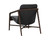 Cinelli Lounge Chair - Distressed Brown - Brentwood Charcoal Leather