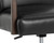 Collin Office Chair - Brown - Cortina Black Leather