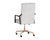 Collin Office Chair - Brown - Saloon Light Grey Leather