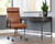 Collin Office Chair - Brown - Shalimar Tobacco Leather