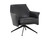 Crosby Swivel Lounge Chair - Alpine Black Leather