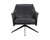 Crosby Swivel Lounge Chair - Alpine Black Leather