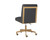 Dean Office Chair - Brushed Brass - Bravo Portabella