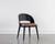 Dezirae Dining Chair - Black - Cognac Leather