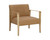 Earl Lounge Chair - Rustic Oak - Ludlow Sesame Leather