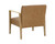 Earl Lounge Chair - Rustic Oak - Ludlow Sesame Leather