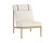 Elanor Lounge Chair - Light Oak - Altro White