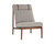 Elanor Lounge Chair - Walnut - Altro Cappuccino