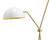 Faven Floor Lamp - Brass - White